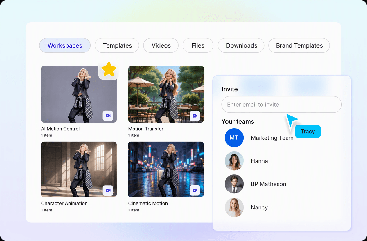 AI Motion Control Video Generator, Animate a Static Image with Motion Transfer